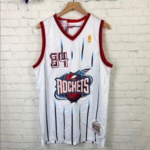 MITCHELL & NESS NWT Houston Rockets #34 Hakeem Olajuwon Swingman Jersey size XL